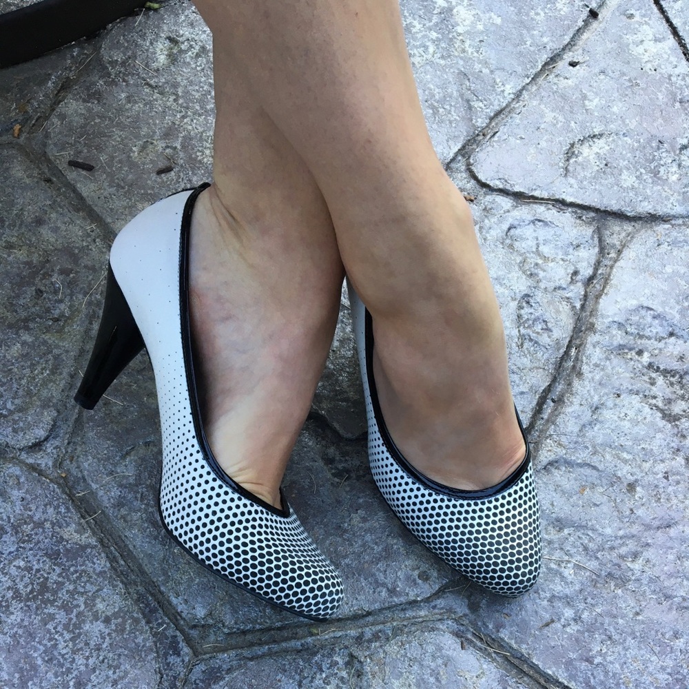 Adorable polka dot heels